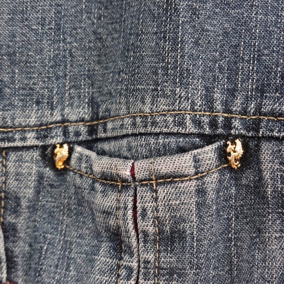 Jeans jacket size S Cappopera Italy designer’s 100% cotton denim - Picture 4 of 10